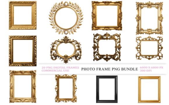 Download New Photo Frame PNG Bundle - Premium Bundle