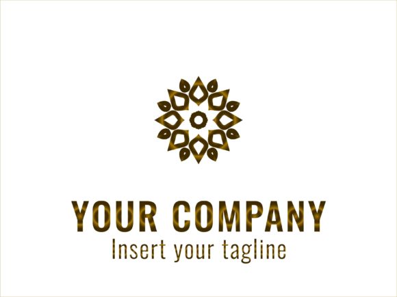 Download Logo Gold Gradation Flower Art - Premium Resources