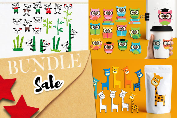 Download Owl Giraffe Panda Bundle - Panda bundle Collection