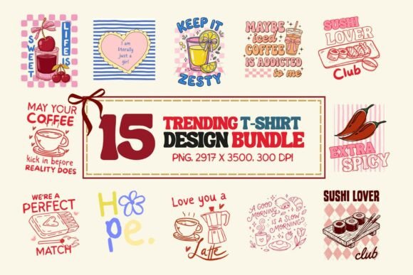 Download 15 Trendy Coquette T-Shirt Design Bundle - Coquette Collection