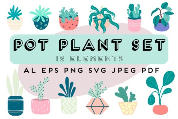 Download Home Potted Plants | Home Flower Clipart - Potted plants Collection