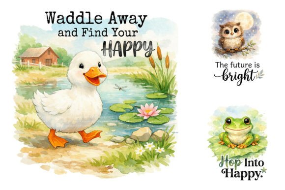 Download Cute Animal Watercolor Sublimation PNG - Premium Resources