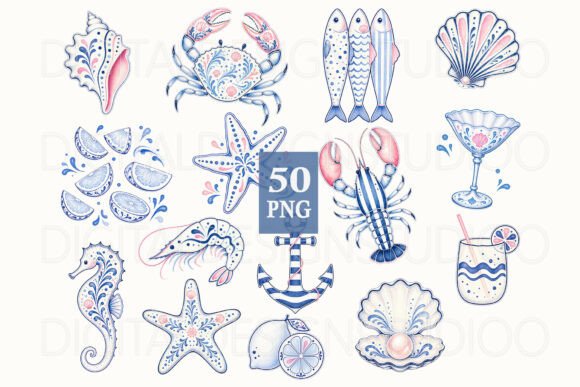 Download Coastal Clipart PNG Bundle - Coastal Collection